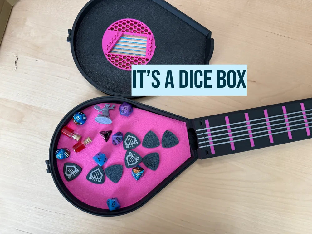 Bard's Lute Dice Box & Tower (Full Size)