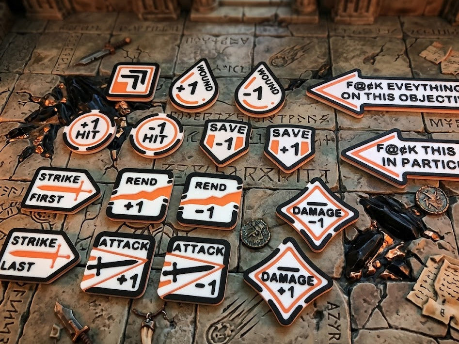 Grand Fantasy Wargame Reminder Token & Modular Storage Set