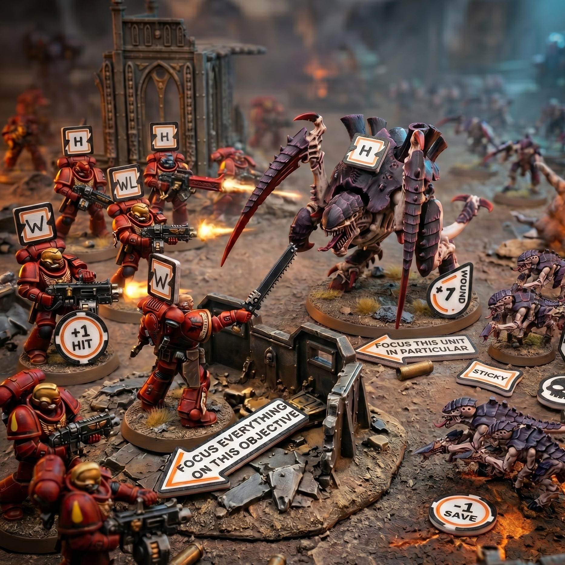 Premium Grimdark Sci-Fi Token & Storage Set