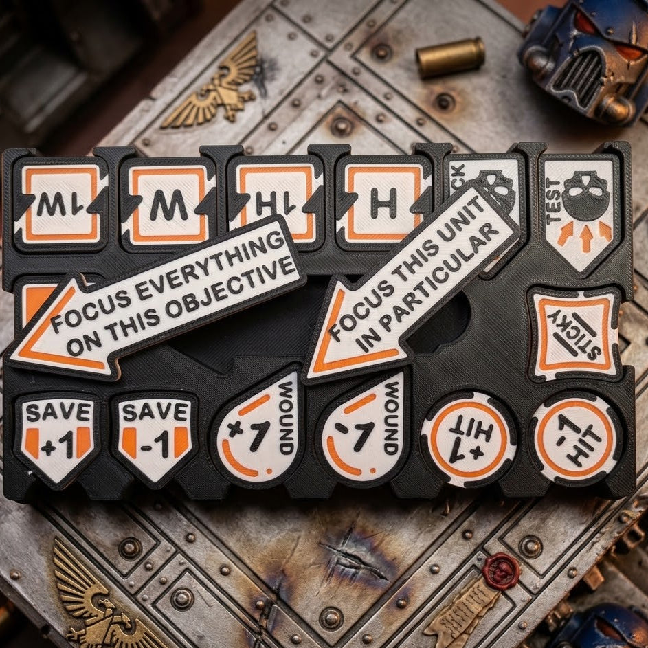 Premium Grimdark Sci-Fi Token & Storage Set